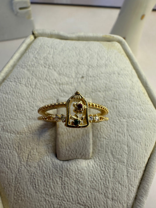 Anillo Cúpula de Rosa