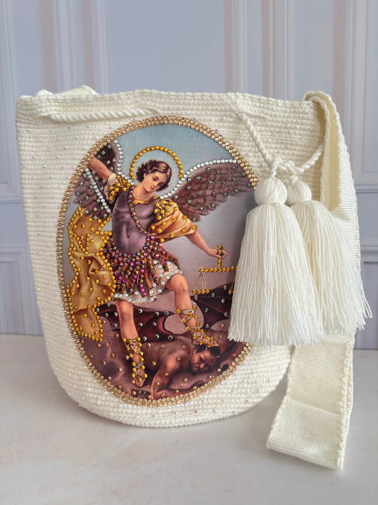 Mochila Wayuu San Miguel Arcangel - Grande